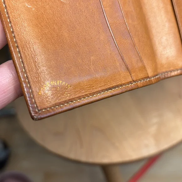vintage Gucci wallet brown with leather late 70s, early 80s interlocking G